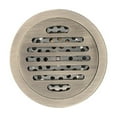 thumbnail image 1 of Desagüe de ducha redondo de 4 pulgadas con cubierta de colador extraíble, escurridor de tierra de baño de cobre, drenaje de residuos de rejilla tallada de estilo chino, 1 of 6