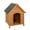 Brown, variant on ZephyPaws Large Wood Dog House,Wood Pets Kennel Home,Weatherproof Outside Shelter for Feral Animal, Brown (45.28 x 30.91 x 31.50)"
