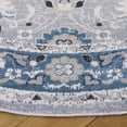 thumbnail image 4 of SAFAVIEH Bayside Aline Oriental Polyester Area Rug, Blue/Gray, 6'7" x 6'7" Round, 4 of 11