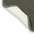 thumbnail image 4 of Mohawk Home Homespun Plush Fade/Stain Resistant Non-Slip Machine Washable Bath Rug, Cool Grey, 2' x 5', 4 of 6
