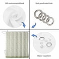 thumbnail image 3 of Green Floral Shower Curtain Set - Extra Long 72" x 96" Washable Bathtub Curtain with 12 Hooks, Spring Flowers Waterproof Fabric Stall Shower Curtains for Bathroom/Bathtub Décor, 3 of 6