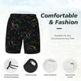 thumbnail image 5 of Daiia Dinosaur Mens Swim Trunks Swim Shorts Quick Dry Swim Shorts with Mesh Lining Pockets-Large, 5 of 9