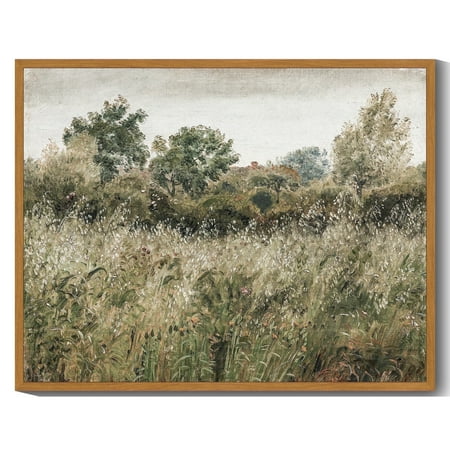 Drsoum Landscape Framed Canvas Wall Art 11x14in Nature Framed Vintage Classical Wilderness Prints Kitchen Bathroom Office Decor