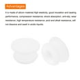 thumbnail image 4 of Uxcell Silicone Snap in Locking Hole Plugs,Rubber Panel Seal Cover Flush Type Panel Round for Kitchen 12mm White,10Pcs, 4 of 6