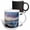 Multicolor, variant on 3drose, Kalfafellsstadur, Iceland 2. Glacial Ice in Surf Along Diamond Beach., 11oz Two-tone Black Mug