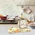 thumbnail image 3 of GZHJMY Vintage Retro Pumpkin Floral Autumn Absorbent Dish Drying Mat Microfiber Large Kitchen Countertop Table Protector Multi-Purpose Counter Rack Sink Drainer Pad (16” x 18”), 3 of 6