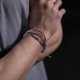 thumbnail image 2 of Pulsera vintage de cuero trenzado multicapa para hombre y mujer Pulsera ajustable hecha a mano Pulsera de cuero trenzado para hombre y mujer, 2 of 7