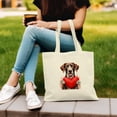 thumbnail image 3 of Happy Valentine's Day German Shorthaired Pointer Brings Love Heart Canvas Tote Bag GSP Lover Dog Gift Reusable Shopping Grocery Bag - 02028, 3 of 5