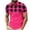 Hot Pink 1, variant on ZRGHAOYLQ Short Sleeve Big and Tall Plaid Graphic Tees Loose Collared T Shirts Business Casual Henley Shirts Quick Dry Moisture Wicking T-Shirts Plus Size Button Up V Neck Tshirts