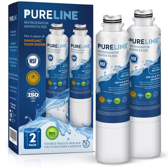 Pureline DA29-00020B Refrigerator Water Filter, Replacement for Samsung DA29-00020A/B, HAF-CIN/EXP, HAF-CIN, Kenmore 46-9101, 469101, 9101 Refrigerat