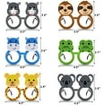 thumbnail image 2 of 12 Pack Jungle Animal Glasses - Safari Costume Party Favors with 12 Kinds of Eyeglasses, for Petting Zoo, Farmhouse Birthday, Jungle Dress-Up Cosplay Party Supplies, 2 of 3