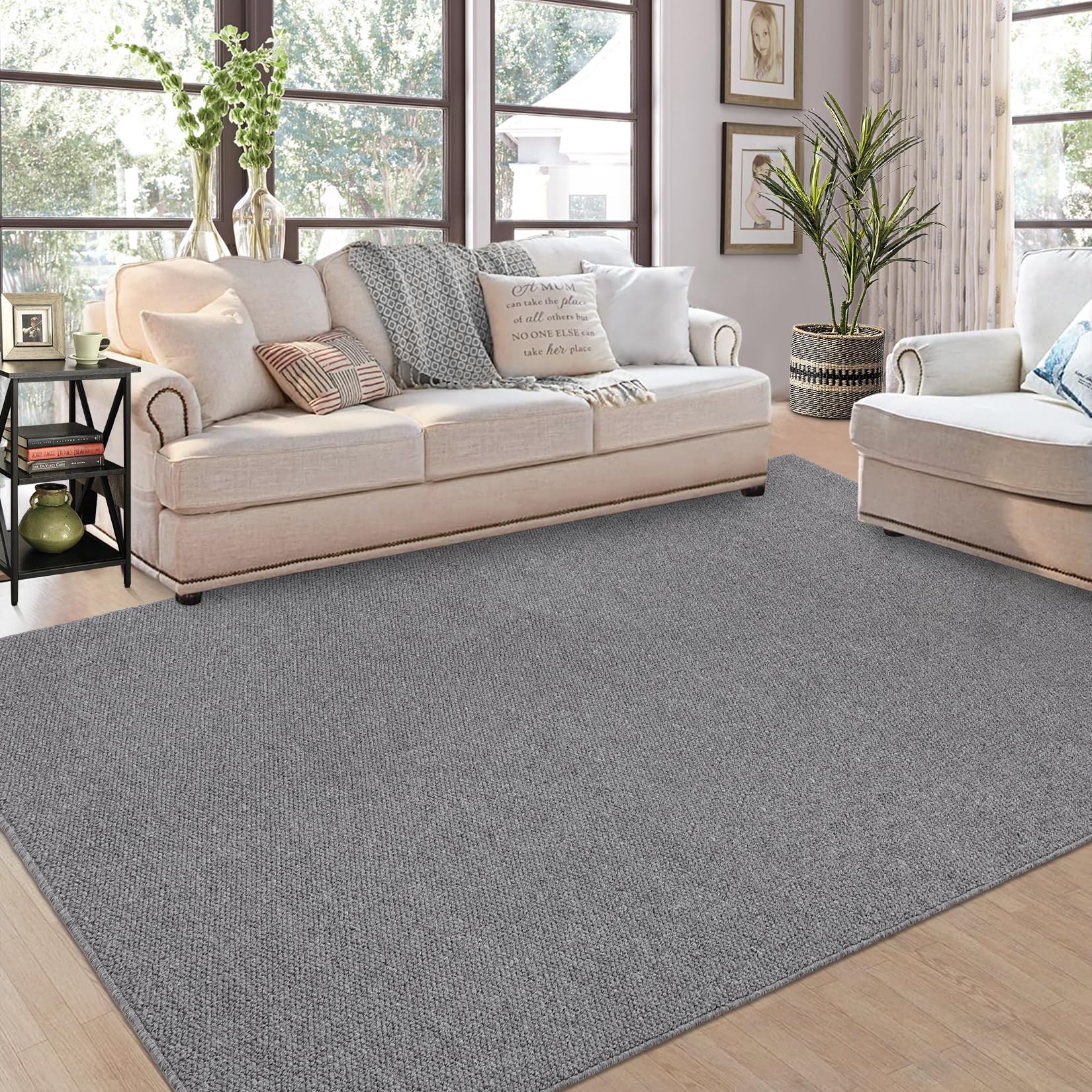 Rugs for Living Room,Area Rug Washable Rugs for Living Room Bedroom Office Nursery Modern Solid Area Rug Contemporary Minimalism Rug Low Pile Neutral Soft Rug Non Slip Farmhouse Floor Cover