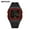 Black red, variant on Unisex Digital Sports Watch – Waterproof, Luminous, Multifunctional LED Display