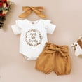 thumbnail image 3 of Baby Girl Clothes Infant Newborn Girl Outfits Summer Clothes Romper Short, 3 of 9