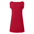 thumbnail image 4 of Summer Women's Boho Floral Sleeveless Long Dress Loose Fit Chiffon Beach Dress with Tiered Skirt and Cross Front Design for Tropical Vacations,Red XL, 4 of 5