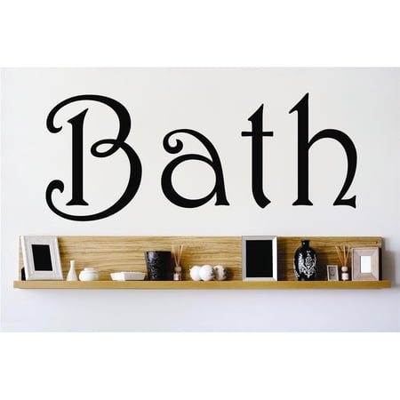 Do It Yourself Wall Decal Sticker Bath Lettering Tub Bathroom Quote Mural 18×18