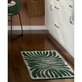 thumbnail image 3 of TOWN & COUNTRY LUXE Livie Matisse Cutout Everwash® Washable Multi-Use Decorative Rug, Kitchen Rug, Low-Profile Door Mat, Bedroom Rug and Dorm Room Rug with Non-Slip Backing, Green, 24"x40", 3 of 7