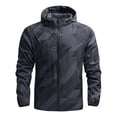 thumbnail image 2 of Zysthvn Outdoor Mens Lightweight Jackets Full Zip Fall Casual Mens Coats with Pockets Solid Long Sleeve, 2 of 9