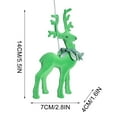 thumbnail image 3 of Luoshdecor Christmas Tree Reindeer Ornament,Plastic Winter Holiday Hanging Plush Reindeer Ornaments Decorations for Home Xmas Tree Party Decor, 3 of 6
