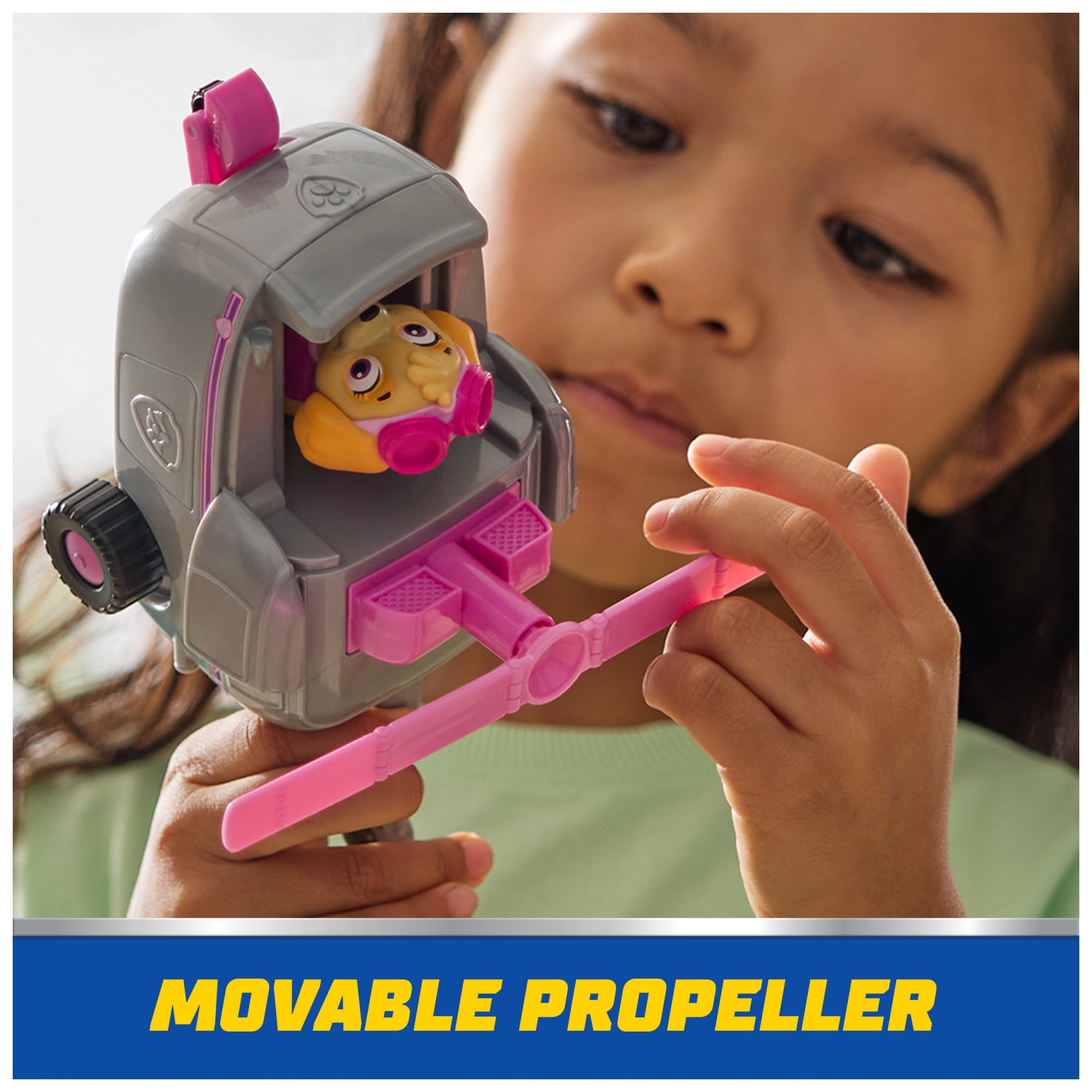 PAW Patrol Helicopter with Collectible Skye Figure, Sustainably Minded Toys for Kids Ages 3+