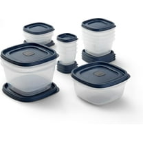 Easy Find Lids® Food Storage Containers with Vented Lids, 26 Piece Set, Blue