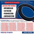 thumbnail image 3 of Whole Parts Dishwasher Door Seal Part # 117158011 - Replacement & Compatible With Some Frigidaire and Electrolux Dishwashers - 2 Yr Warranty, 3 of 7