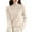 Beige, variant on Womens Thermal Underwear Solid Color Long Sleeve Crew Neck Soft Comfortable Warm Pullover Knitted Fall Winter Loose Stretchy Fashion Outwear