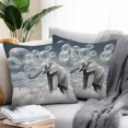 thumbnail image 3 of Outdoor Pillow Cover Elephant Dreamy Bubble Set of 2 Waterproof Throw Pillowcases Sky Stars Cloud Decorative Patio Furniture Pillows for Couch Garden Indoor & Outdoor Use, 3 of 9