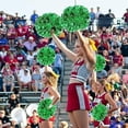 thumbnail image 7 of Metallic Cheerleading Pom Poms, 6Pcs Cheerleaders Cheer Pom Poms with Baton Handle, Cheering Squad Hand Flower, 7 of 7
