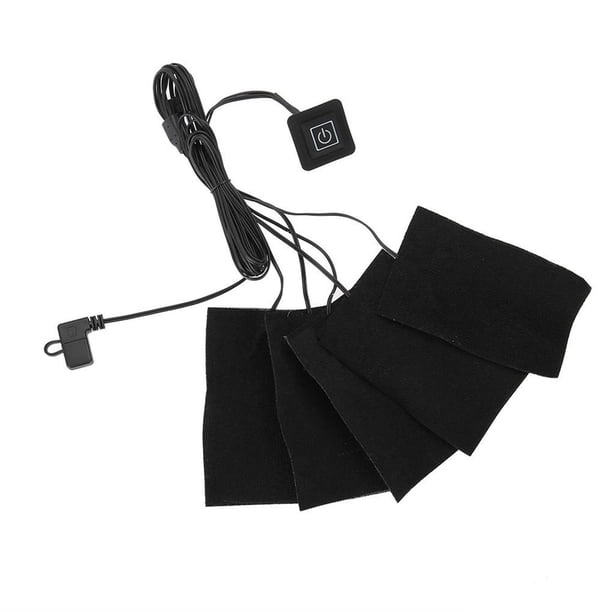Ropa Eléctrica Usb, Cinco Almohadillas Calefactoras, Elemento Calefactor, Herramienta Calentadora De Temperatura Ajustable Guardurnaity AF000804-00