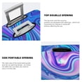 thumbnail image 3 of Gukieu Swirl Blue And Purple Print Suitcase Protective Cover, Elastic Zipper Buckle Suitcase Protective Cover, Suitable for Travel, Business Trip-X-Large, 3 of 7
