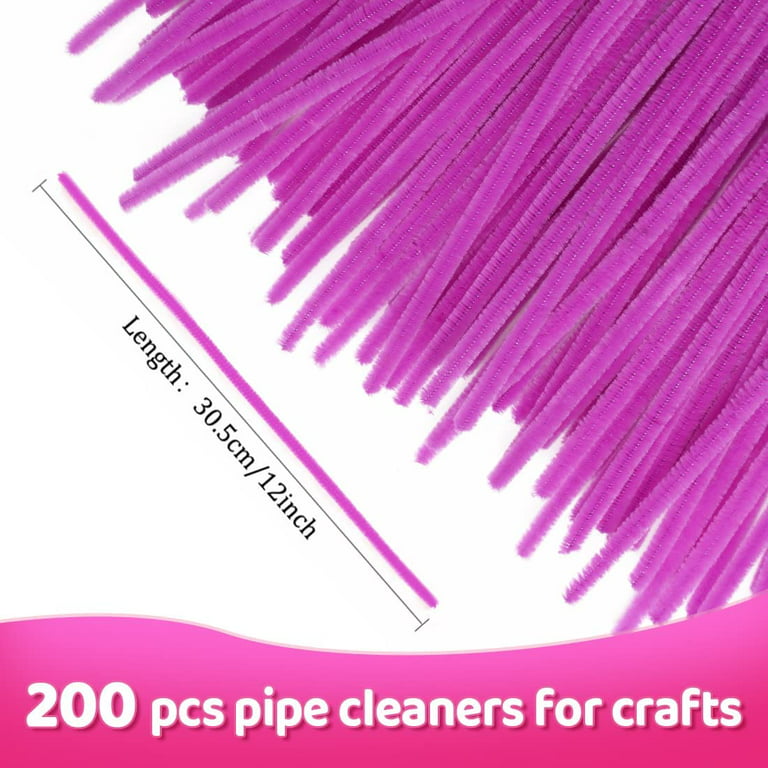 Pink Pipe Cleaners, 300 Pieces