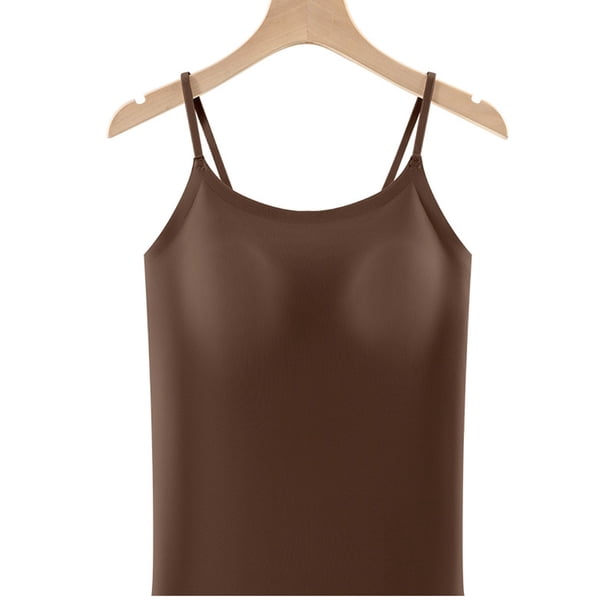 Ropa interior térmica para mujer, de moda, lisa, con cuello redondo, cojín en el pecho, camiseta térmica cálida de poliéster para mujer, cintura baja.