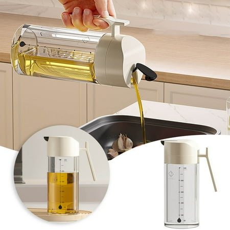 

Oil Pot Kitchen Glass Household Oil Cans Leak Proof European Style Soy Set Oil Quarters Vinegar Filling Oil Bottle