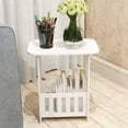 thumbnail image 1 of Jiaeri Multi Compartment Storage Shelf, PVC Organizer for Bedroom Living Room, Modern Magazine Rack, Small Space Furniture, Home Decor Storage Table, 1 of 7