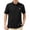 #01 Black 【Mix, Match & Rotate: Stock Up on Daily Colors】, variant on Plus Size Big & Tall Men's Summer Cotton Button Down Shirt Short Sleeve Casual Embroidered Loose Fit Tops Tee T-Shirt Breathable Solid Sun Protection Beach Vacation Office