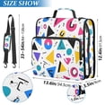 thumbnail image 2 of FORMRS Zipper Binder with Shoulder Strap 2-inch Ring 500 Sheet Capacity File Bag, Yellow Retro Shapes, 2 of 5