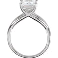 thumbnail image 2 of Pompeii 1 Carat Princess Cut  Diamond Solitaire Engagement Ring 14K White Gold (G/H,I1), 2 of 2