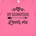 thumbnail image 4 of Inktastic My Godmother Loves Me Girls Girls Baby T-Shirt, 4 of 5