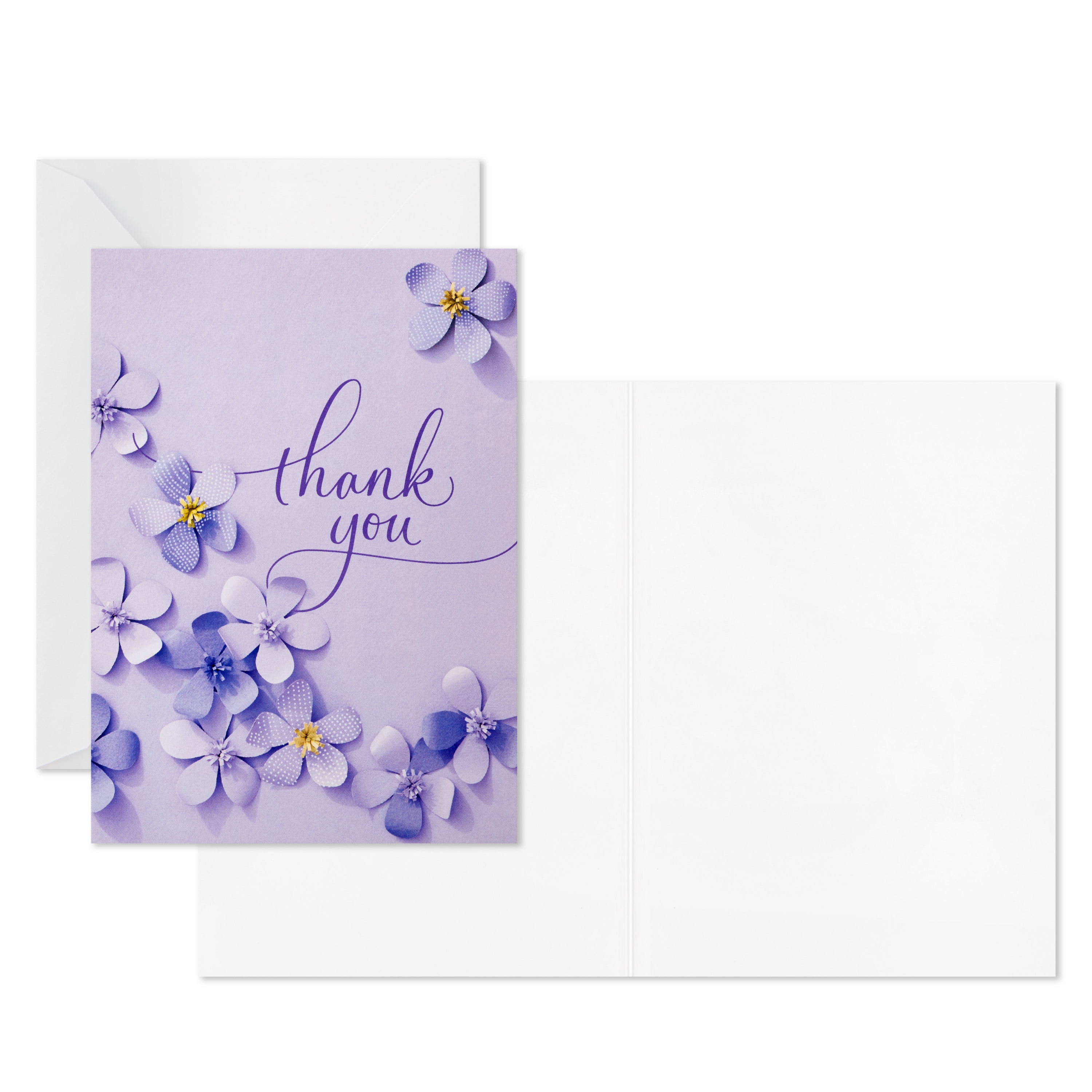 Hallmark Thank-You Notes (Lavender Script), 24 ct.