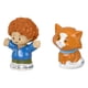thumbnail image 2 of Paquete de figuras de juguete Mattel F-Price Story Starter con pelo rojo rizado para niño y gato naranja, 2 of 5