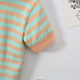 thumbnail image 6 of Eltusu Boys Cotton Polo Shirts, Short Sleeve Summer Pullover Striped Collar Shirts Green Size 1-2 T, 6 of 8