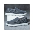 thumbnail image 4 of SIMANLAN Mens Loafer Sneakers Canvas Slip On Shoes Flat Breathable Walking Boat Shoes, 4 of 8