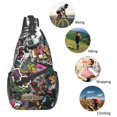thumbnail image 6 of Gorillaz Sling Backpack Travel Hiking Chest Bag Daypack Multipurpose Crossbody Shoulder Bag, 6 of 9