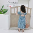 thumbnail image 5 of Aosijia Summer Girl Sweet Floral Open Back Cotton Dress Baby Toddler Girl Small Floral Dress Childrens Dress, 5 of 13
