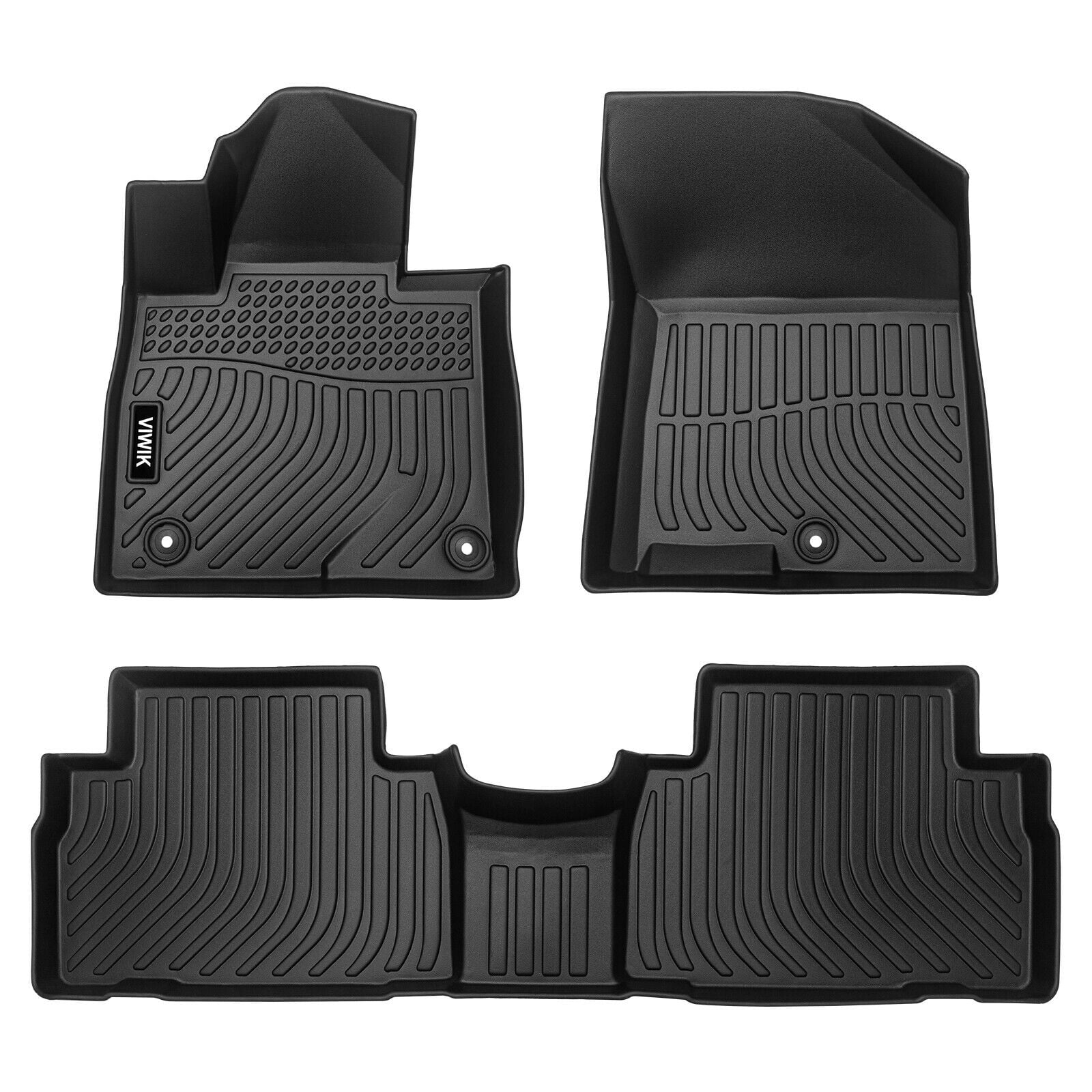 Floor Mats Liner Waterproof Black 