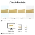 thumbnail image 7 of PiccoCasa 1Pc Silky-Soft 1800 Microfiber Long Body Pillowcase, King Gold 20"x60", 7 of 7