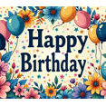 thumbnail image 4 of Birthday Party Backdrop Banner for Celebration Festive Background Decorations Colorful Happy Birthday Supplies Photography Props Event Decor, 4 of 4