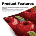 thumbnail image 2 of Fruit Velvet Bed Pillow Throw Covers Pillow Inserts Throw Pillows with Unique Patterns - Set of 2, Sizes 16x16, 18x18, 20x20 Inches for Various Occasions, 2 of 6