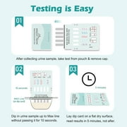 Easy@Home 10-Panel Urine Drug Test Kit, Instant Dip Test, 2-Pack (EDOAP-3104)